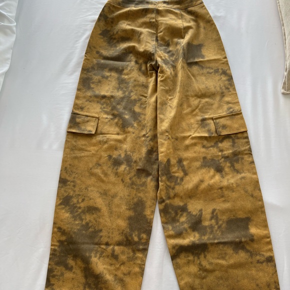 Pretty Little Thing Camel Washed Cargo Pocket Detail Cargos - Picture 4 of 6